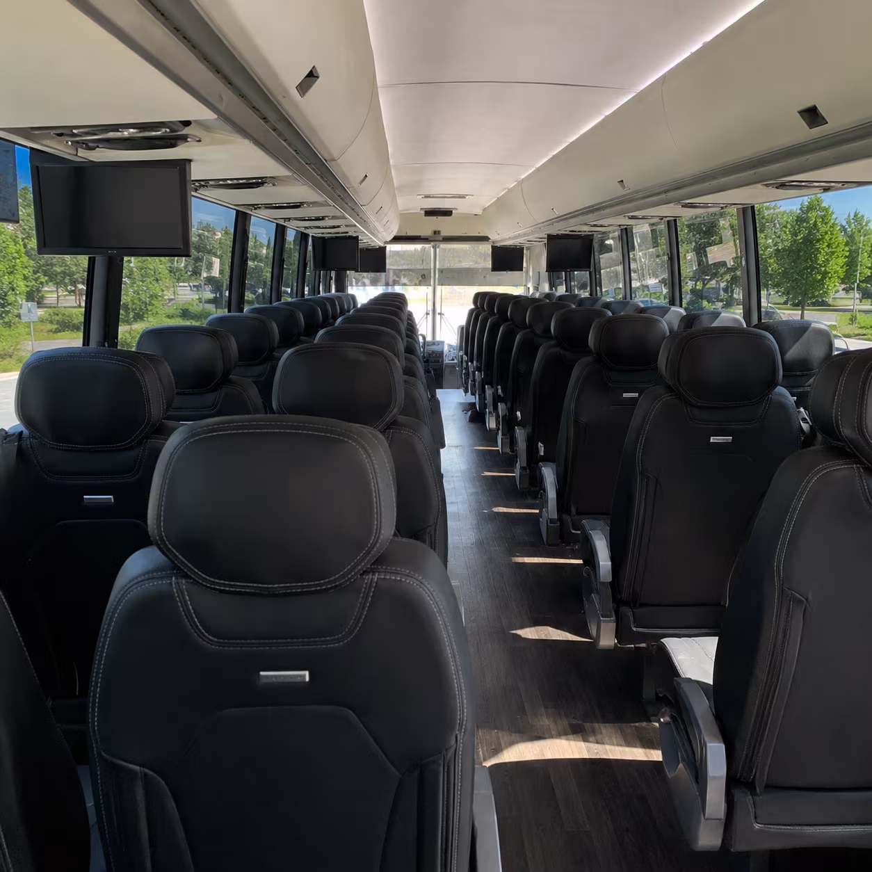 burlington show up to burlington concerts in a charter bus
