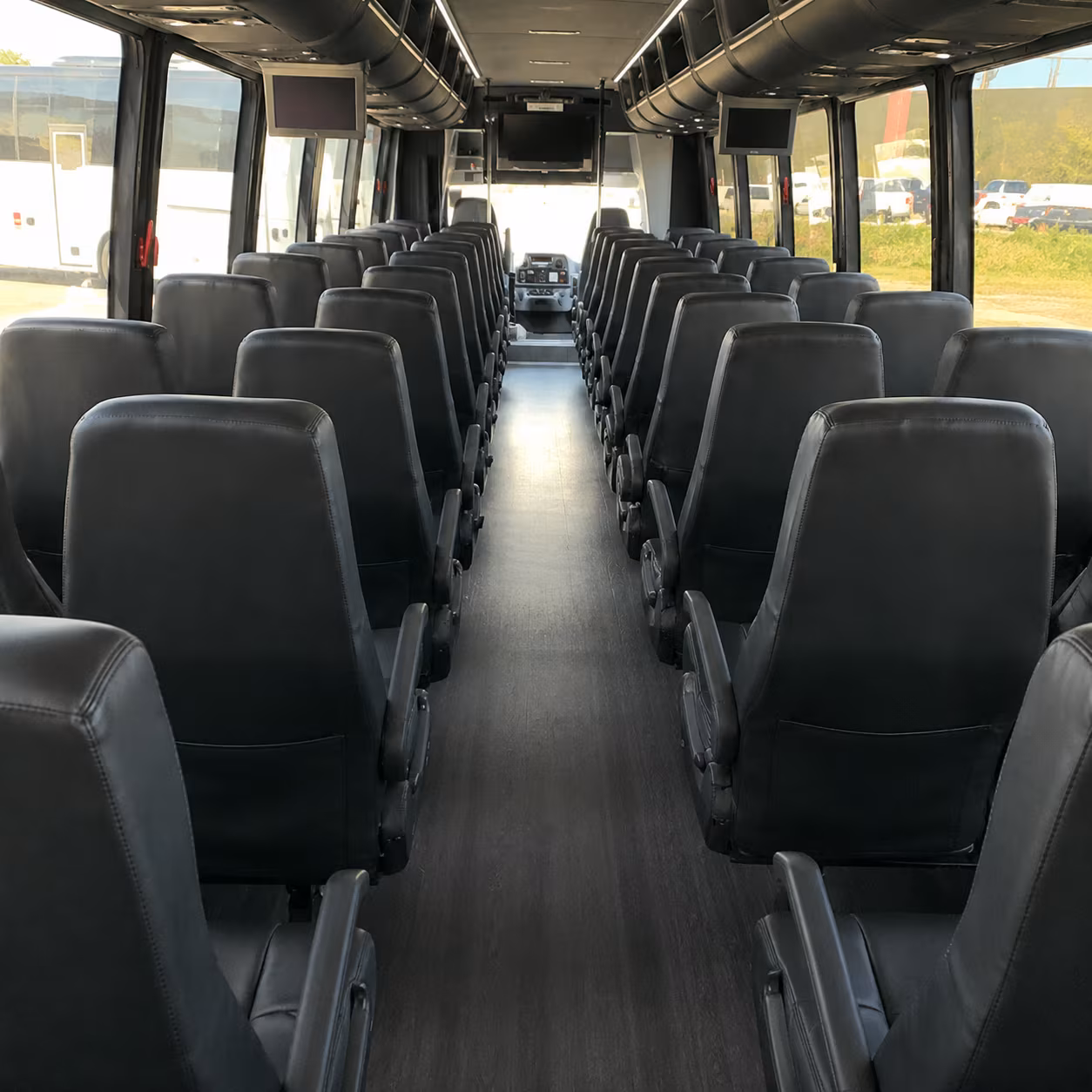 burlington wedding shuttle bus rentals