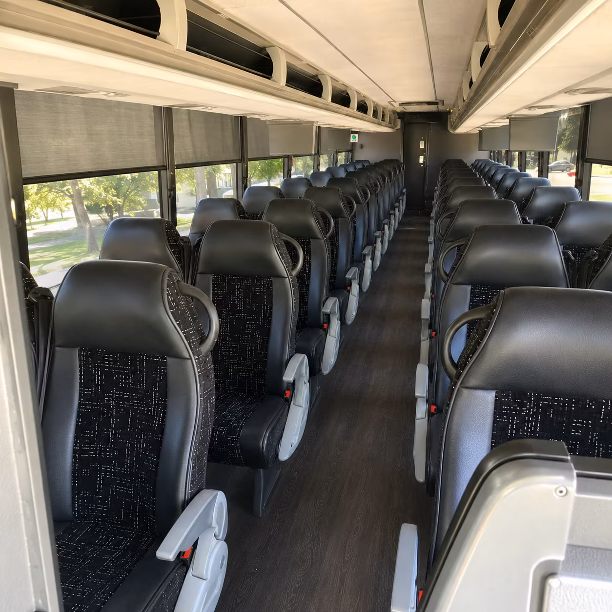 high point charter bus rental inside
