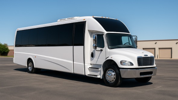 Exterior of Charter Bus Company Chapel Hill's 20 Passenger Mini bus in Chapel Hill