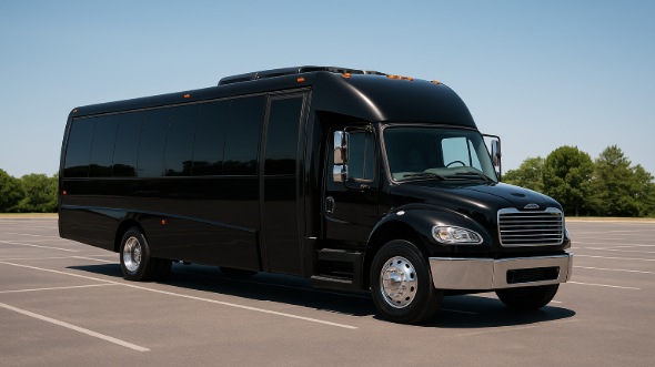 Exterior of Charter Bus Company Chapel Hill's 28 Passenger Mini bus in Chapel Hill