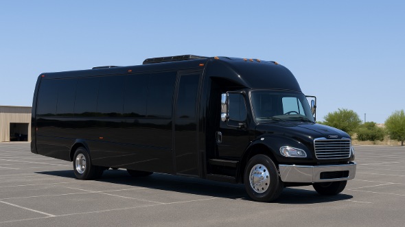 Exterior of Charter Bus Company Chapel Hill's 35 Passenger Minibus in Chapel Hill