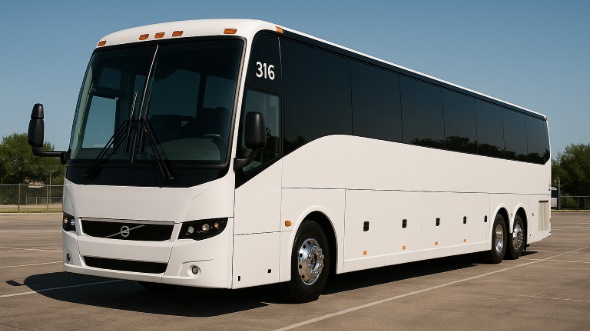 Exterior of Charter Bus Company Chapel Hill's 50 Passenger Charter Bus in Chapel Hill