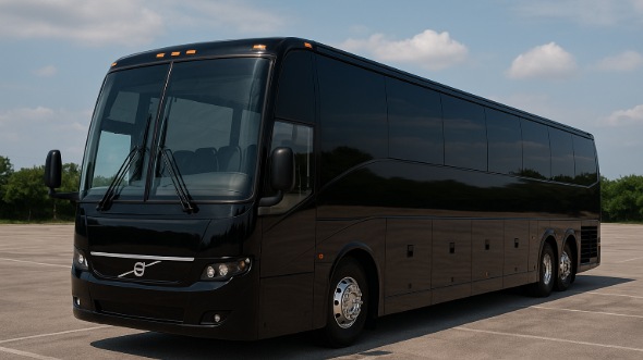 Exterior of Charter Bus Company Chapel Hill's 54 Passenger Charter Bus in Chapel Hill