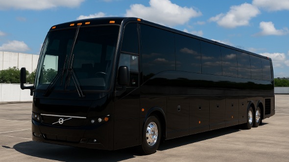 Exterior of Charter Bus Company Chapel Hill's 55 Passenger Charter Bus in Chapel Hill
