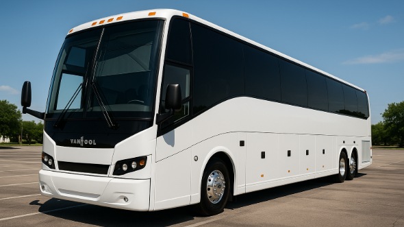 Exterior of Charter Bus Company Chapel Hill's 56 Passenger Charter Bus in Chapel Hill