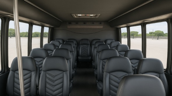 chapel hill 28 passenger minibus inside