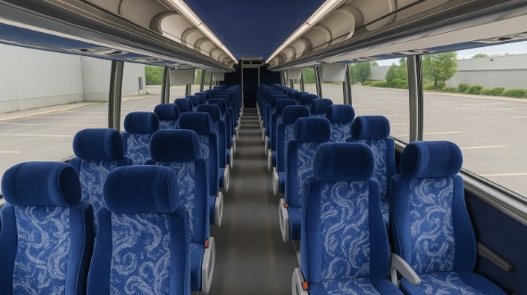 chapel hill 54 passenger charter bus inside