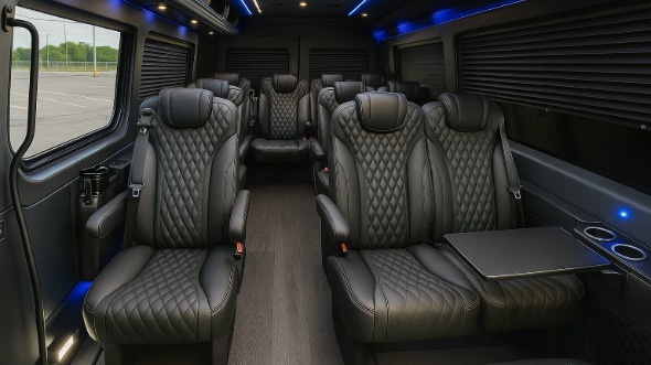 chapel hill sprinter van with driver inside