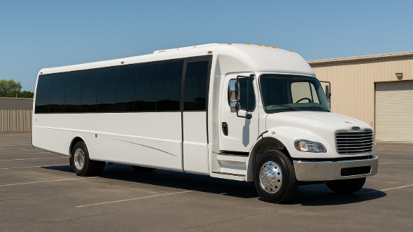 Exterior of Charter Bus Company Chapel Hill's Party Bus in Chapel Hill